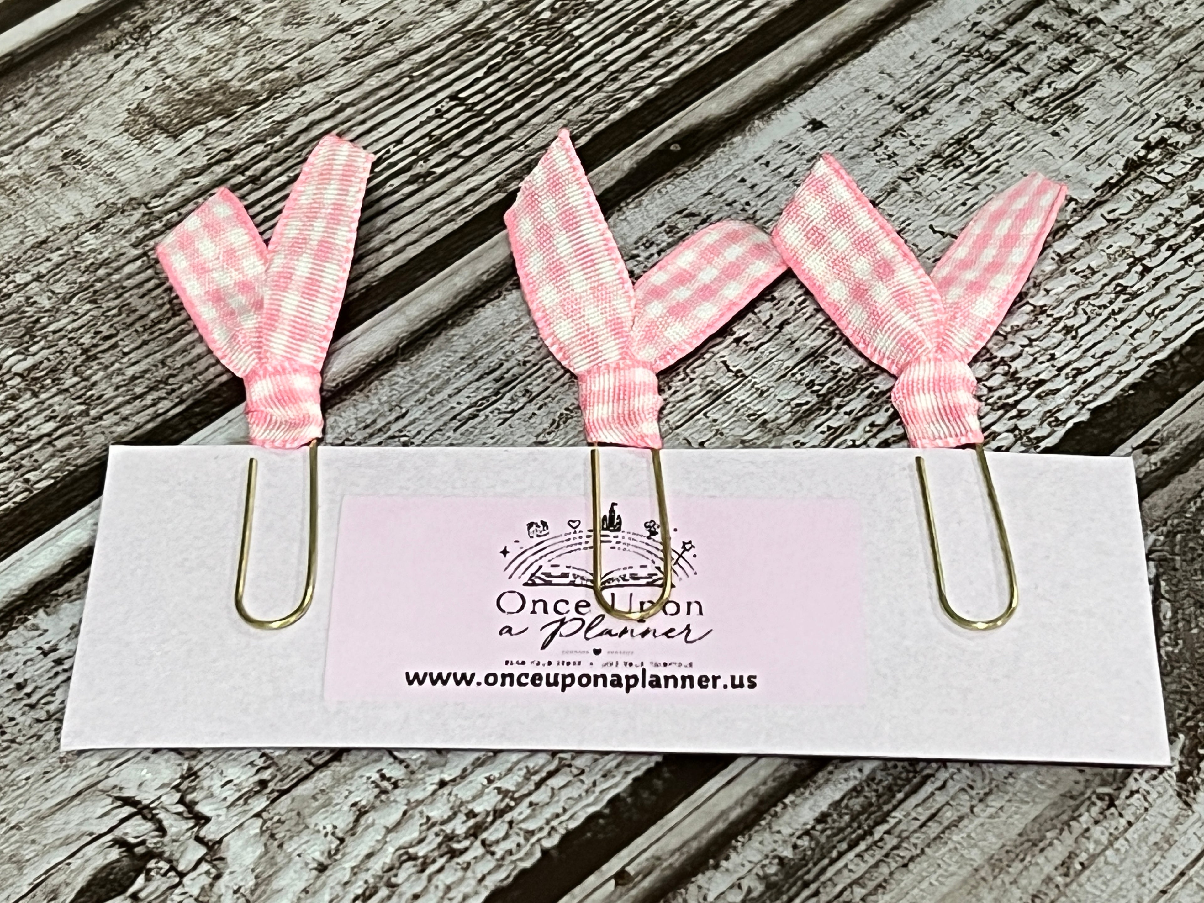 Ribbon Bookmarks- Pink