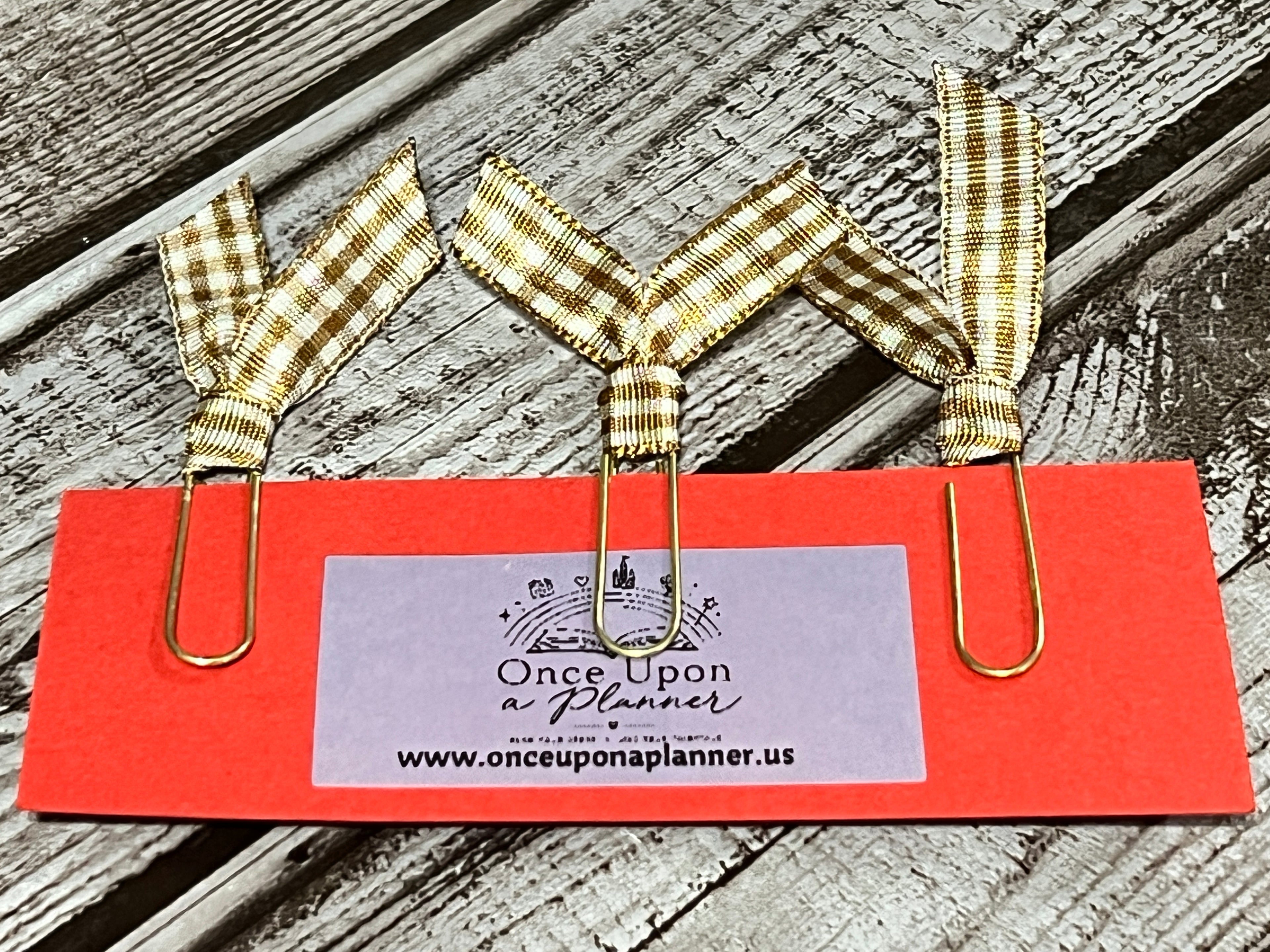 Ribbon Bookmarks- Brown