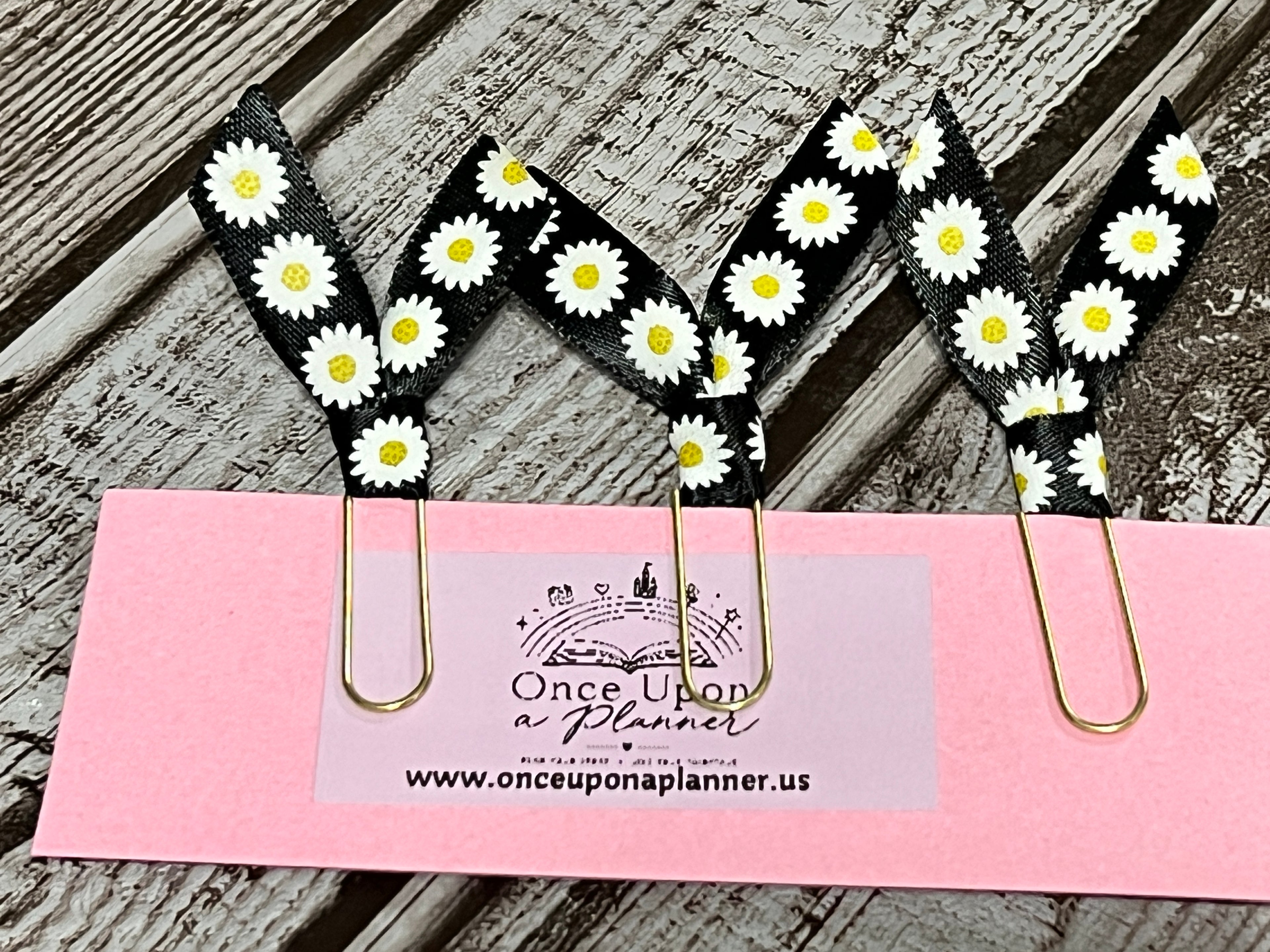 Ribbon Bookmarks- Daises