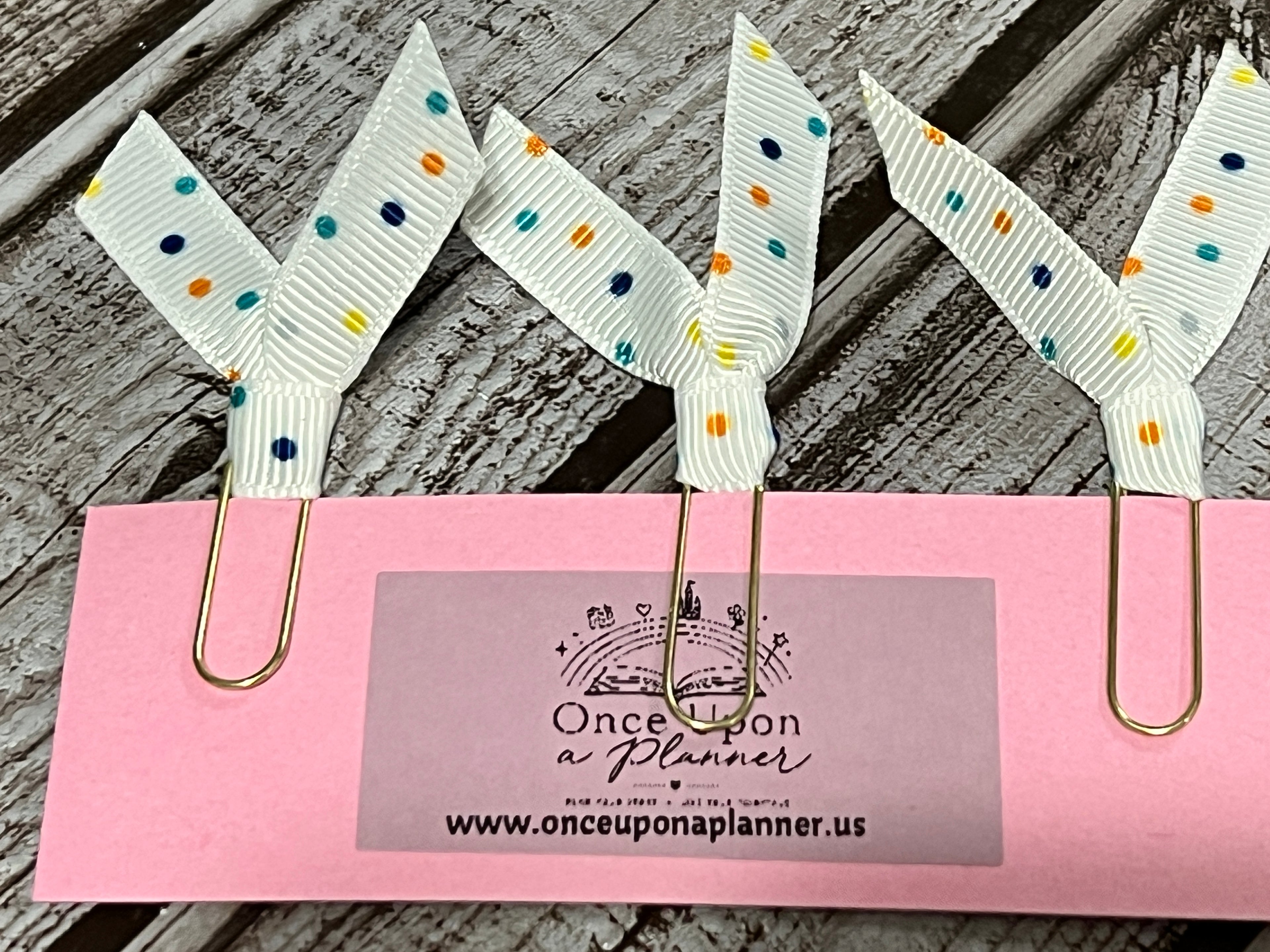 Ribbon Bookmarks- Polka Dot