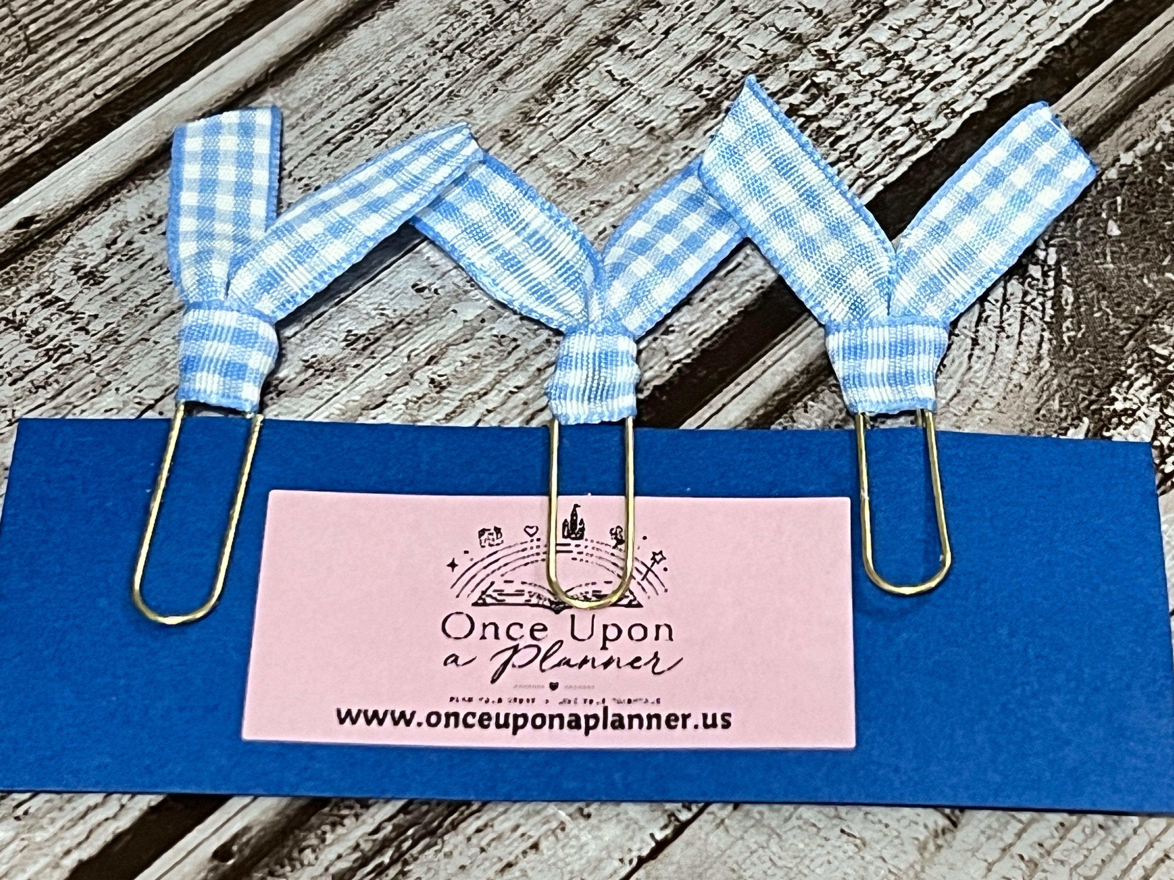 Ribbon Bookmarks- Light Blue